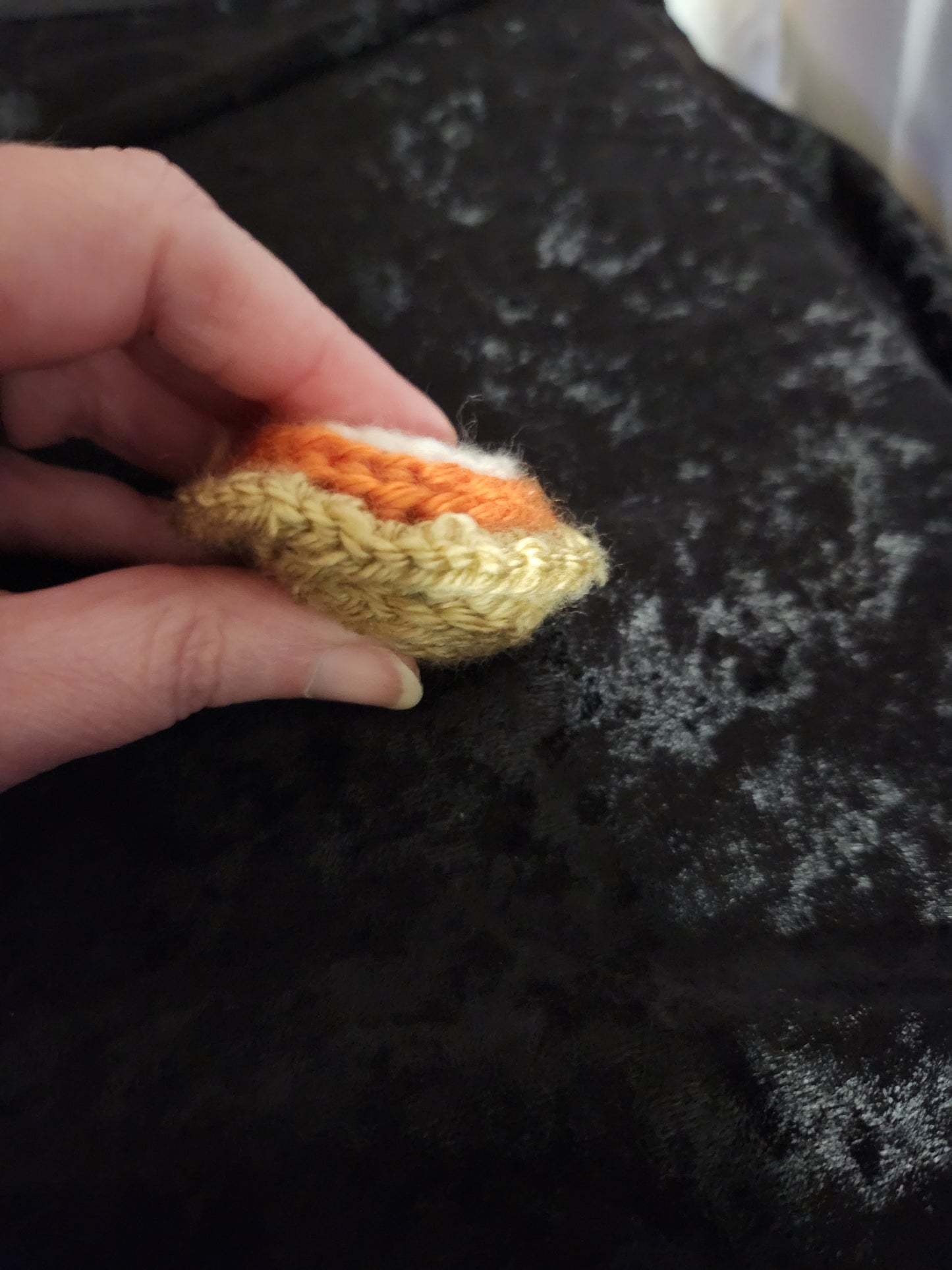 Crocheted Mini Pumpkin Pie